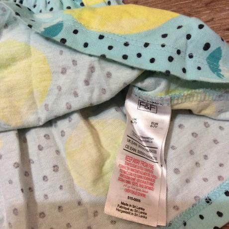 Bavlněné šaty s citróny, f&f,122