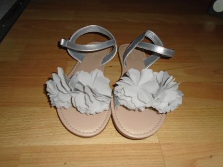 Sandály s květinou vel 38 stélka 24,5 cm, reserved,38