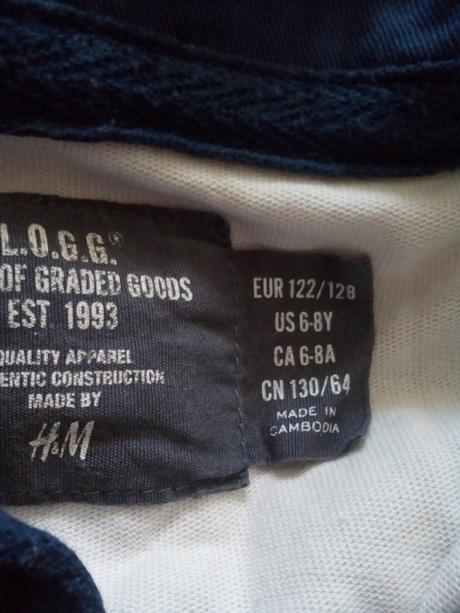 Triko s límečkem,vel.122/128, h&m,122