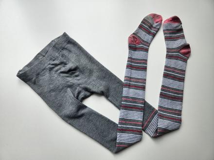 Pruhované punčocháče punčochy vel. 146-152-158, 152