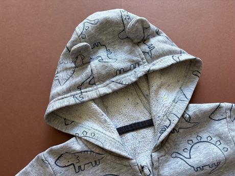 D79/ mikina šedá s dinosaury- v.18/24 mes., george,92