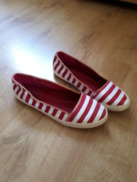 Veselé letní pruhované boty, 38
