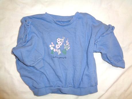 Modrá mikina s volánky, george,92