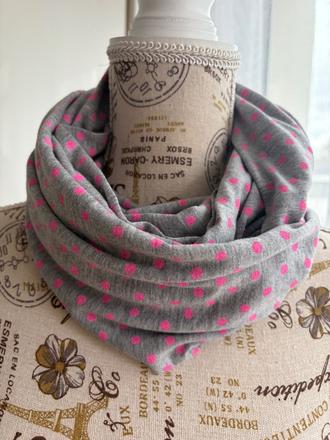 H&m loop sala seda s ruzovymi puntiky, h&m