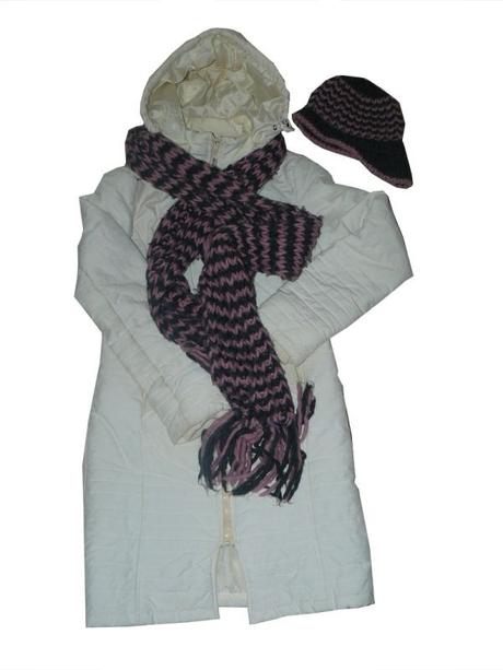 Zimní bunda, kabát + zdarma šála s bekovkou, terranova,s