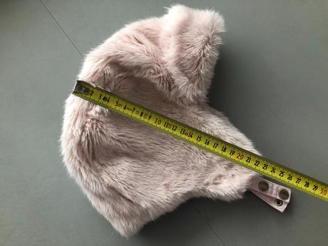 Růžová plyšov ušanka 4-8let 110-128cm zimní čepice, h&m,116