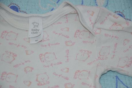 Bavlněné body dl. rukáv s kočičkami, c&a,80