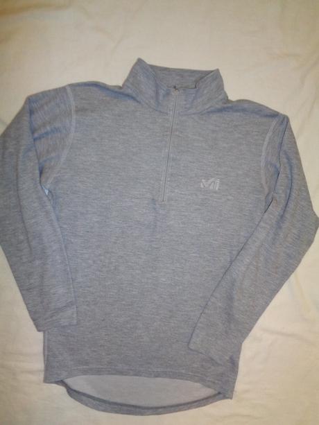 Super šedá slabší melírovaná mikina, m