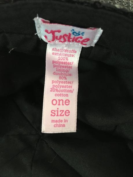 Dívčí komplet kšiltovka a vesta justice (6-10 let), 116