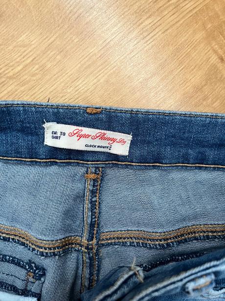 Trhané džíny, rifle, c&a,38