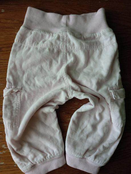 Růžové manžestrové kalhoty mohini , 80