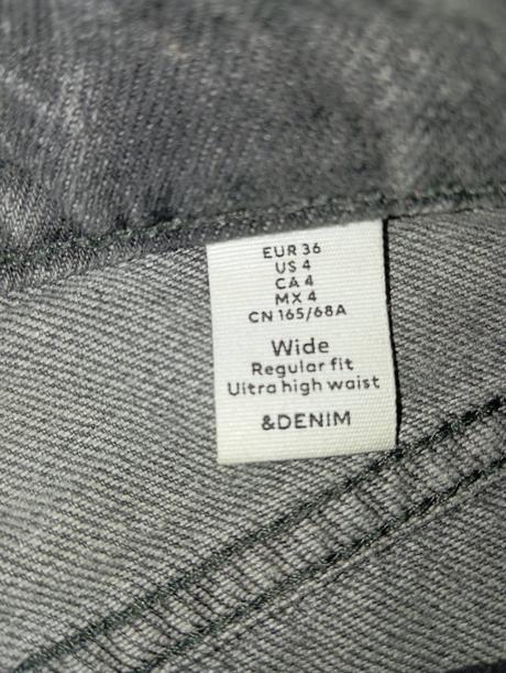 Dívčí široké rifle, h&m,36