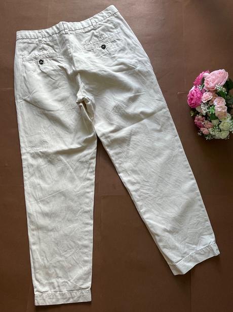 Ob/ kalhoty béžové společenské dámské - v.46, 46