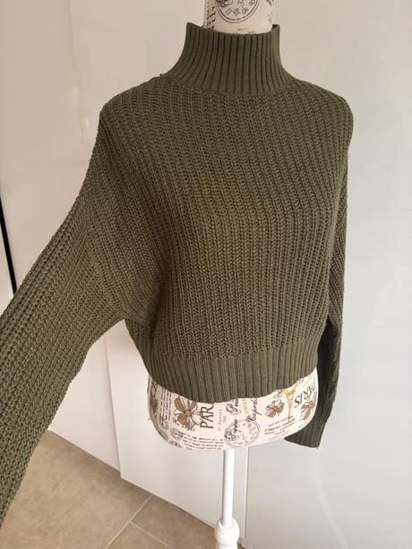 Tchibo kozeny kabat khaki + svetr a bluza, tchibo,34