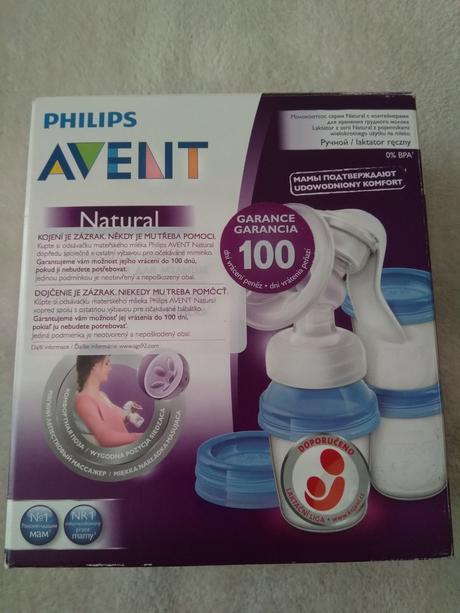Manuál. odsávačka avent natural,