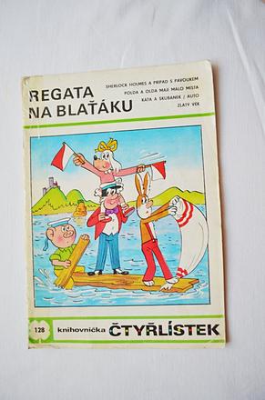 Dětský časopis čtyřlístek 128/ regata na blaťaku, 