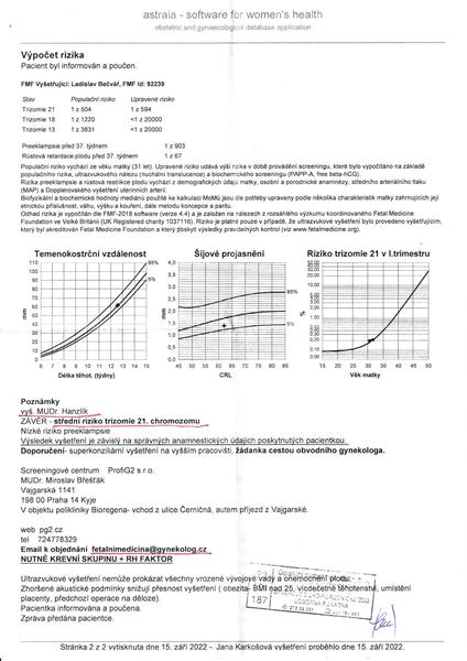 Špatné výsledky screeningu. Jsou mé výsledky opravdu tak špatné a mám se obávat nejhoršího?