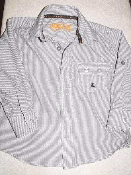 Športovo-elegantná pruhovaná košeľa rebel, rebel,98