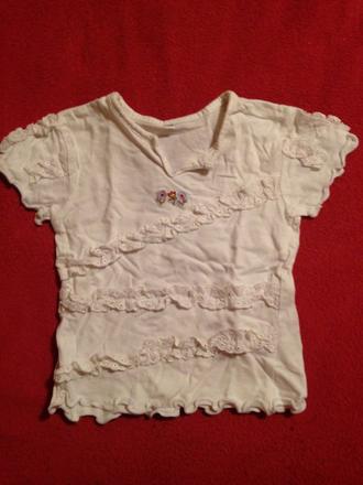 Dívčí tričko krajka, 74