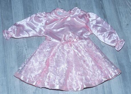 Společenské slavnostní saténové růžové šaty, 86