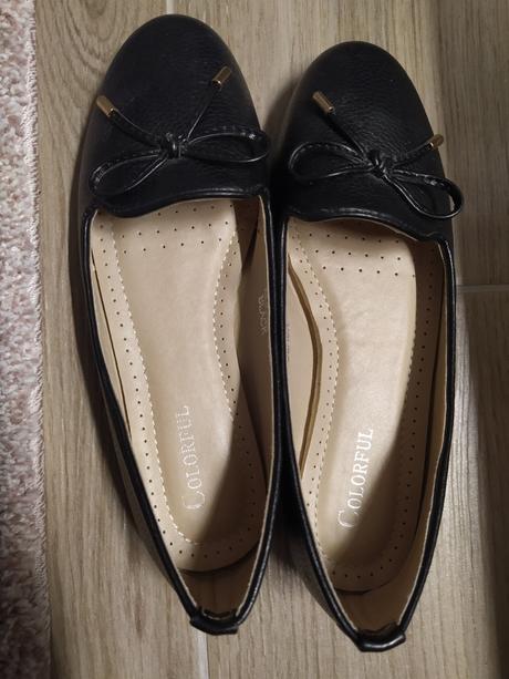 Černé sandálky, colorful,36