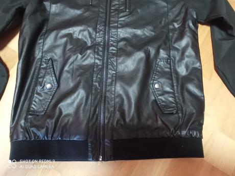 Koženkovosoftová bunda, fishbone,m