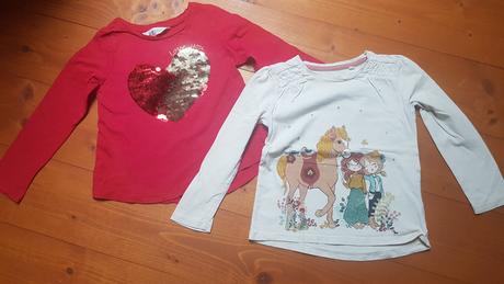 2 x triko s dl. rukávem c&a a h&m, h&m,110
