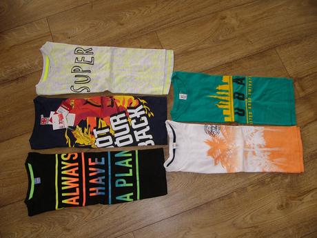 Sada triček kr.rukáv, vel.122, 122