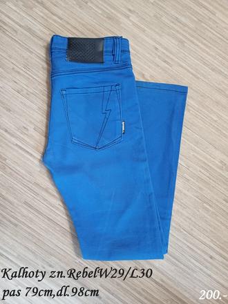 Modré kalhoty rebel w29l30 cca 164, rebel,164