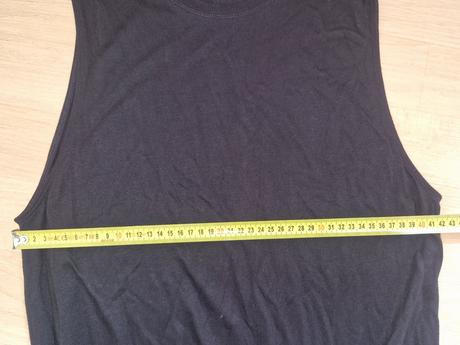 Šaty dlouhé černé s rozparkem hm basics, h&m,xl