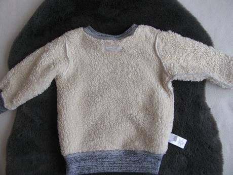 Parádní mikina se střikem a s vnitřní kožešinkou, next,98