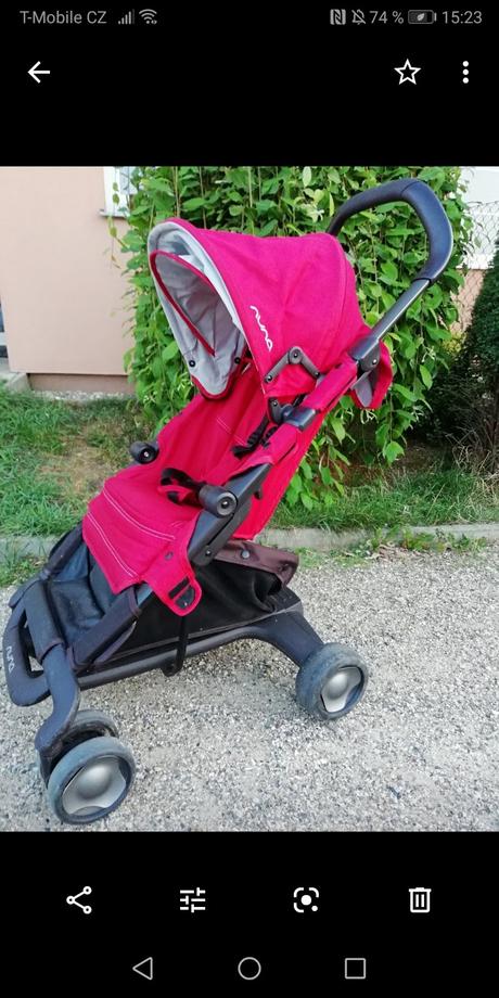 Kočárek nuna pepp + original nánožník + pláštěnka, nuna,nuna pepp