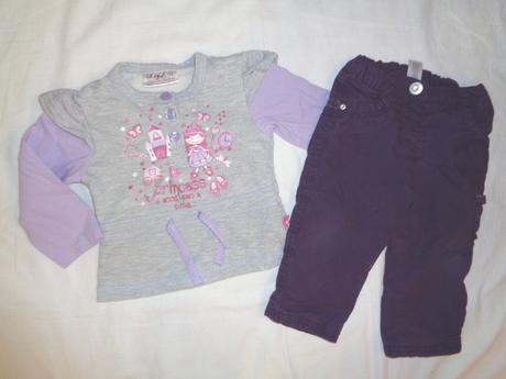 Luxus komplet tuničky a fialových podšitých kalho, okay,74