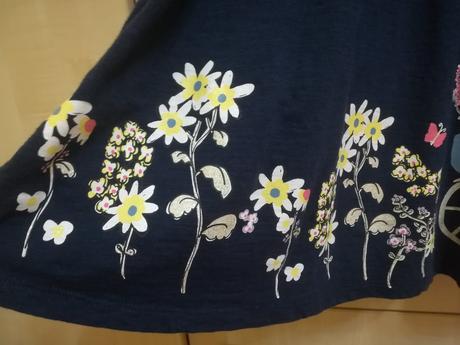 Bavlněné šaty s holčičkou, c&a,134