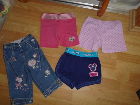 Kraťasy džíny 4ks vel 98 mickey bambi next, 86–98