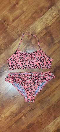 Dívčí dvoudílné plavky primark 140 leopardí vzor s, primark,140