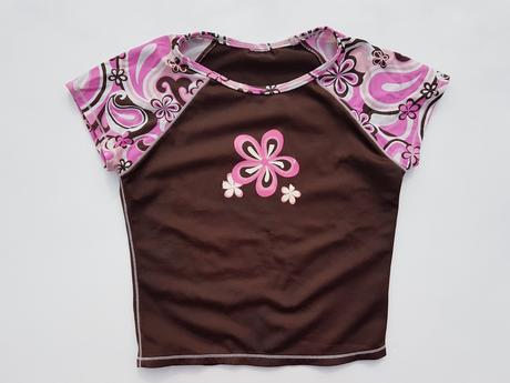 F44 dívčí koupací triko s kr. rukávem vel. 98-104, 98