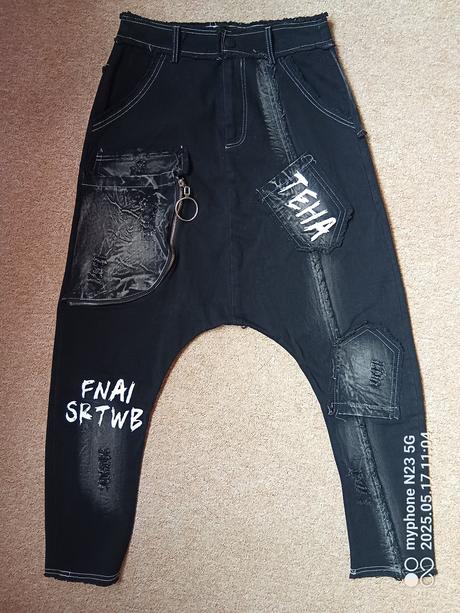 Baggy-nasrávačky-harémky "fashion" vel."s", s