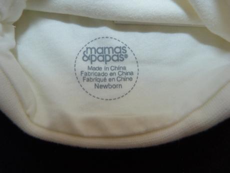 Bavlněná čepička vel. 56, mamas & papas,56