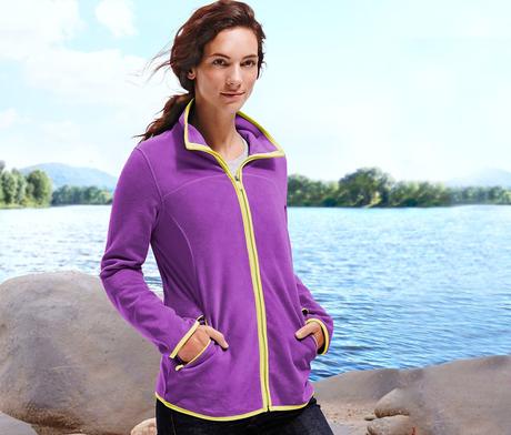 Dámská mikina tchibo fialová flíska vel. s 36/38, tchibo,36 / 38 / s