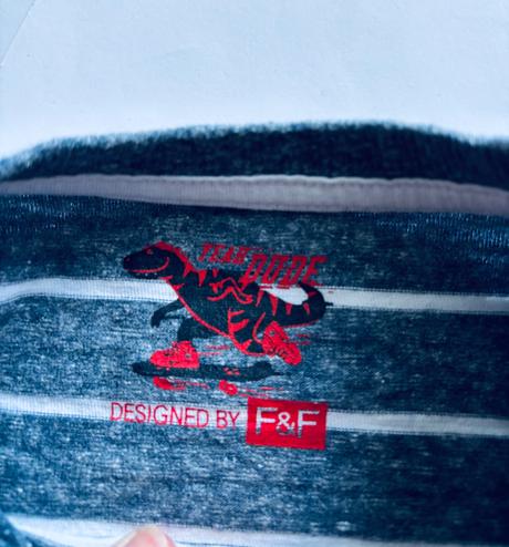 Triko s pruhy- 5/6 let, f&f,116