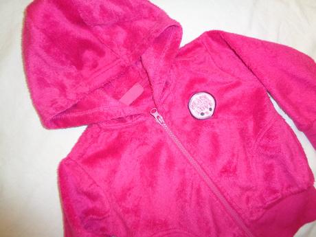 Sytě růžová chlupatková mikina, okay,92