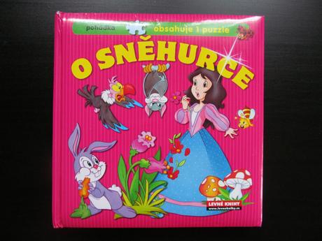 Kniha o sněhurce + puzzle 6 ks,