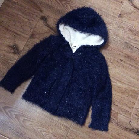 Hodně teplý zimní svetr s kožíškem, palomino,110