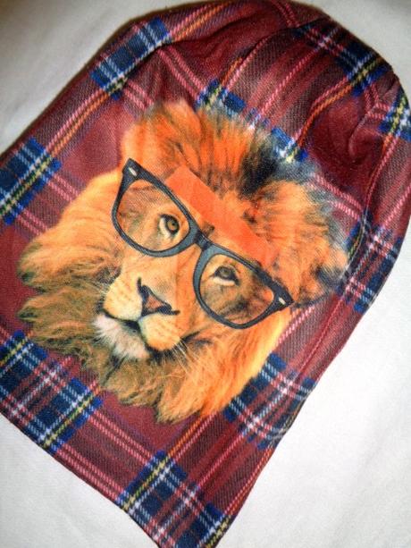 Teploučká dvouvrstvá čepice se lvem, 158