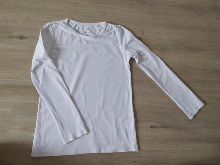 Bílé bavlněné tričko, 140