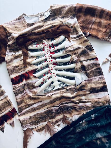 K5/ kostým kostlivce halloween - v.11/13 let, 