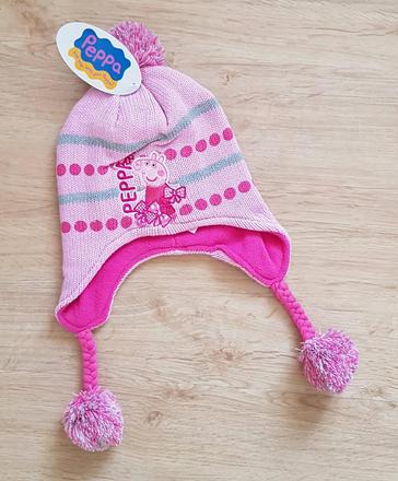 Zimní čepice ušanka peppa pig, 110 - 146
