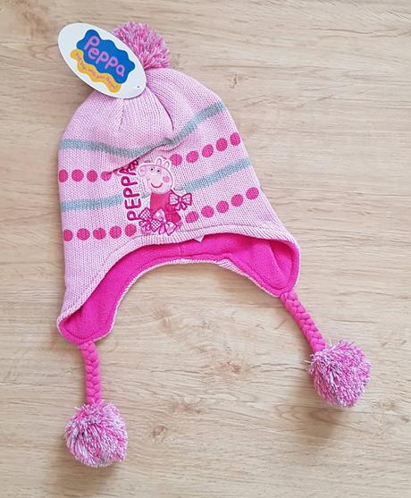 Zimní čepice ušanka peppa pig, 110 - 146