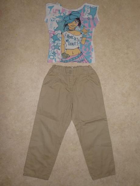 Mix, vel. 128- trička,tepláky,kalhoty, 122–134